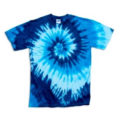 Adult Tie Dye T-Shirt (Blue Ocean)